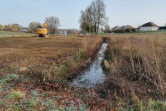 Terrassement avec création de berges en pente douce