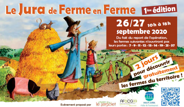 Le Jura De Ferme en Ferme les 26 et 27 septembre 2020 (1ère édition)